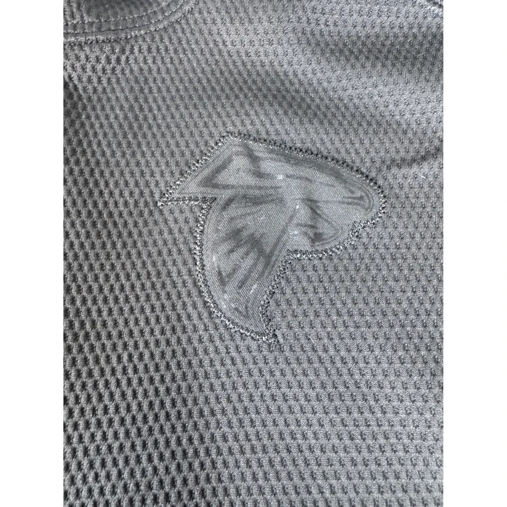 Nike Mens Atlanta Falcons Hoodie Sweatshirt Full Zip‎ Therma Fit Medium Gray